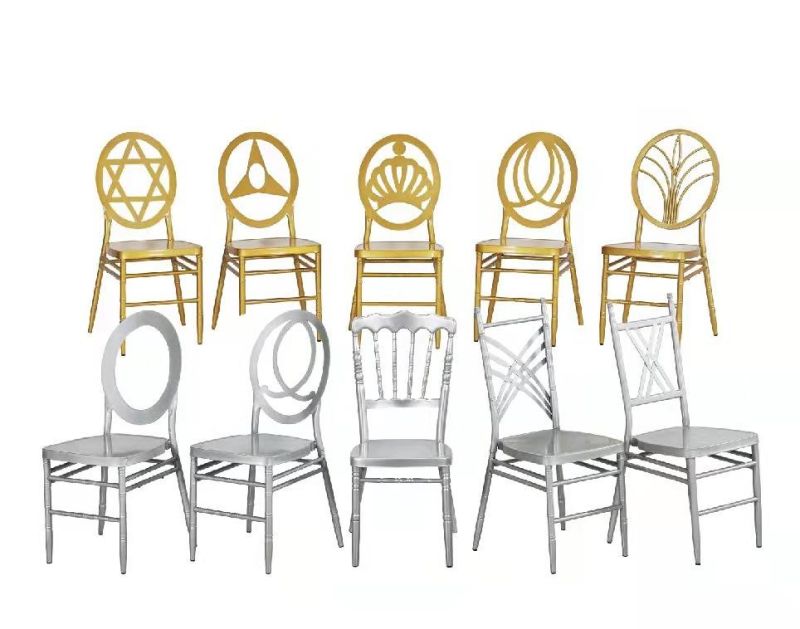 Plastic Tiffany Chiavari Phoenix Iron Event Party Banquet Wedding Dining Chair Wholesale Price with Mobile Seat Cushion