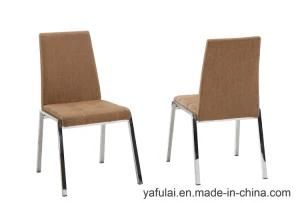 Factory Furniture Fabric Stainless Steel Dining Chair