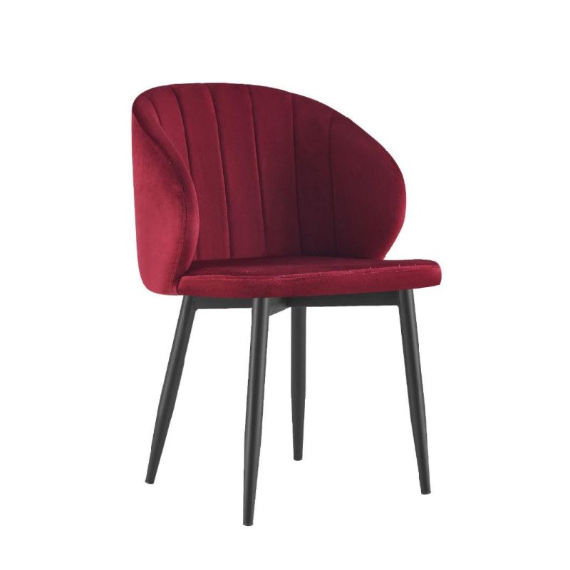 Free Sample Nordic Furniture Luxury Restaurant Modern Velvet Dining Room Chairs with Golden Legs