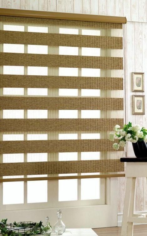 Linen Imitation Zebra Blind, Duo Blinds, Duo Window Shade Fabric, Duo Curtain Fabric, Sheer Elegance Fabric, Zebra Fabric