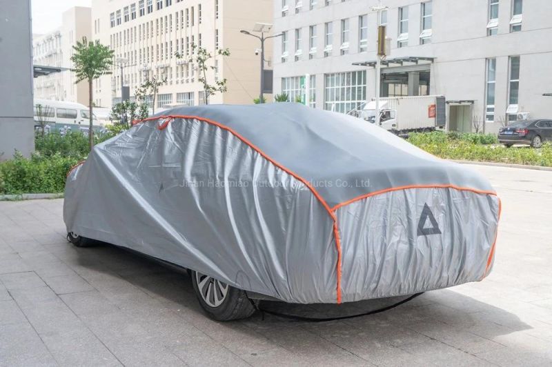 4 Layers Outdoor Car Covers for Automobiles Hail UV Snow Wind Protection Universal Full Car Cover EVA+Non-Woven Fabric