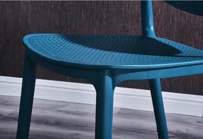 Plastik Stul Chair Table Restaurant Cheap Chairs for Waiting Area Dining Chair Legs PP Salon Chair with Holes