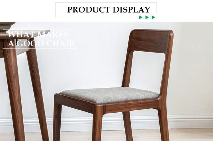 Furniture Modern Furniture Chair Home Furniture Wood Furniture New Design Modern Nordic Home Upholstered Cafe Low Back Dining Chair with Brown Wooden Leg