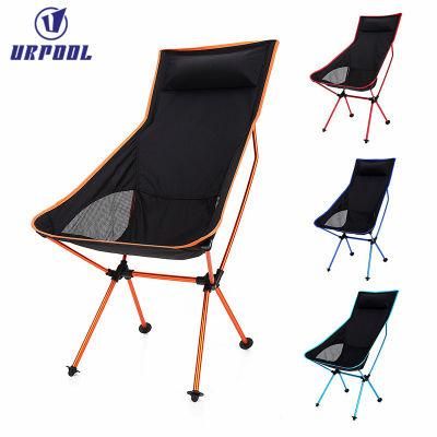 High Quality Camping Beach Outdoor Leisure Chair 600d Oxford Fabric Lightweight Folding Chair for Hiking