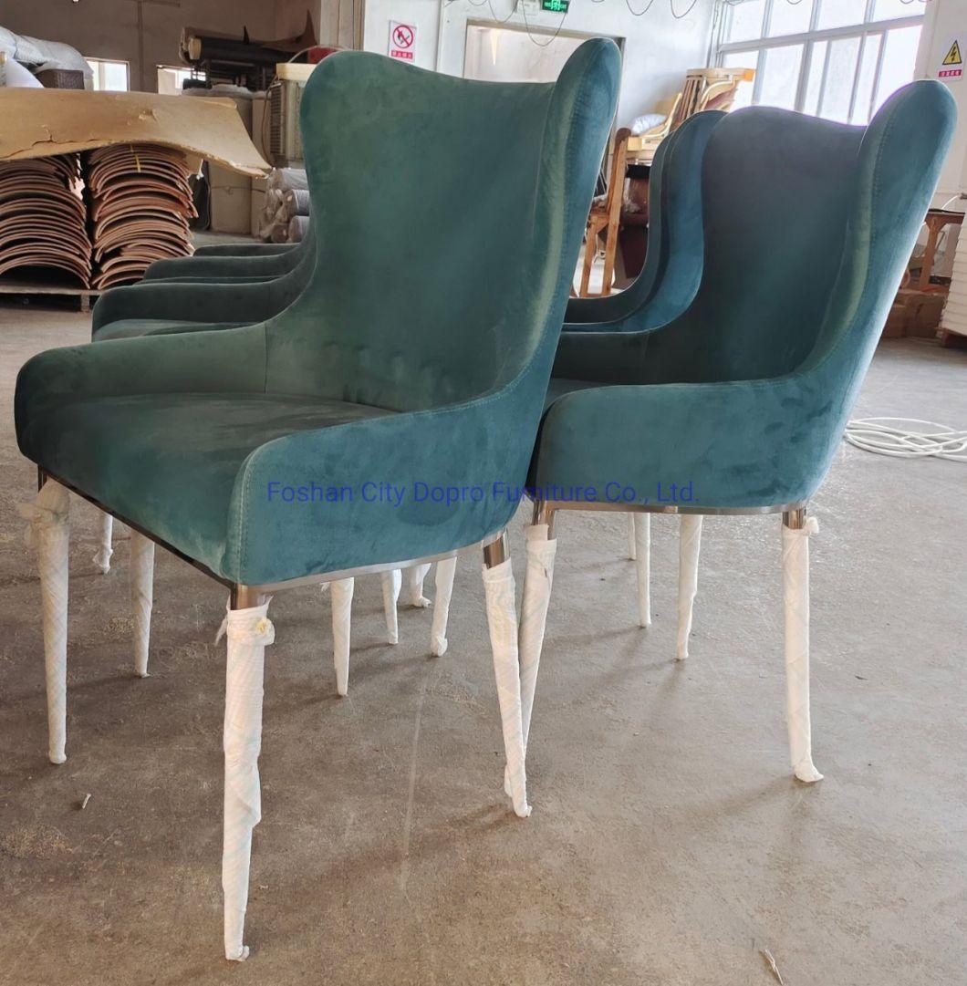 modern Design Dining Chair Stainless Steel Leg