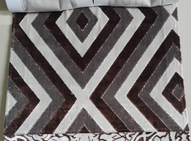 Household Textile 100% Polyester Cut Velvet Decorative Sofa Pillow Fabric