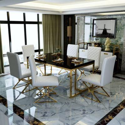 Modern Living Room Metal Dining Chair Dining Table Home Furniture