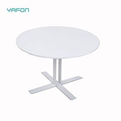 Modern Design Melamine Table White Round Coffee Table