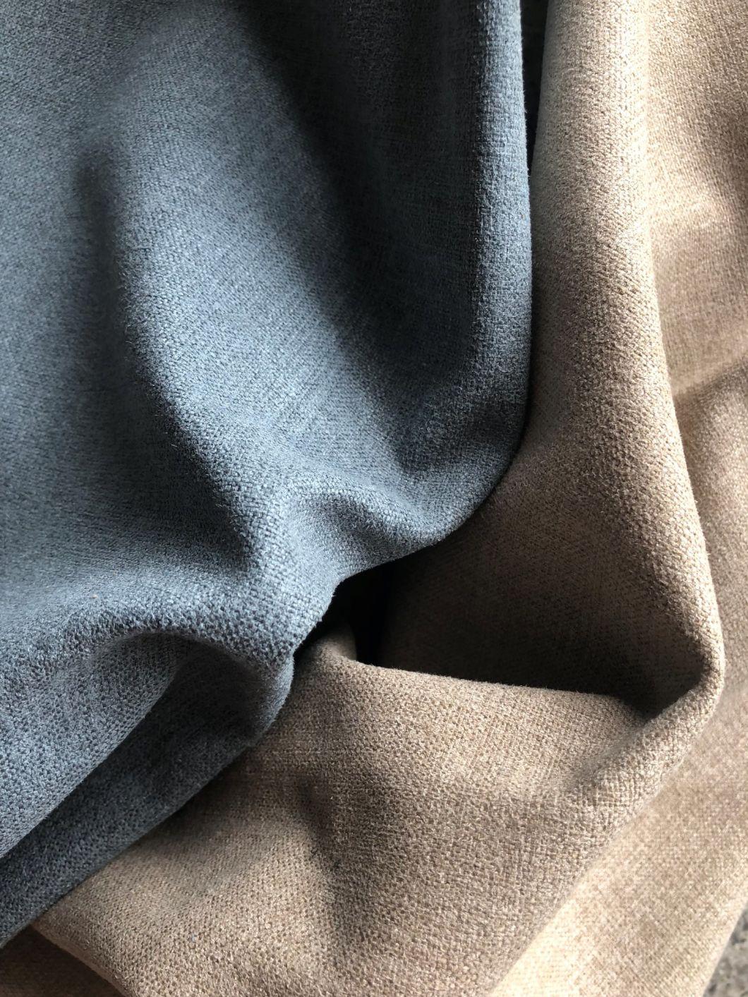 100%Polyester Velvet Fabric with Linen Looking for Furniture