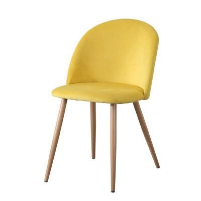 Modern Luxury Restaurant Furniture Fabric Velvet Dining Chair