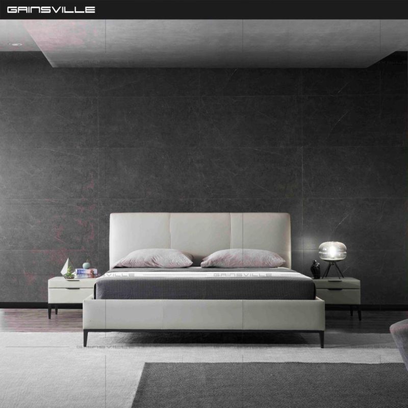 Modern Bed Set Design Apartment Bedroom Furniture Style Upholstered King Size Master Bedroom Double Beds