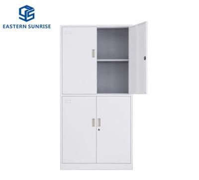 Four Adjustable Shelves Locker Storage Metal Cabinet