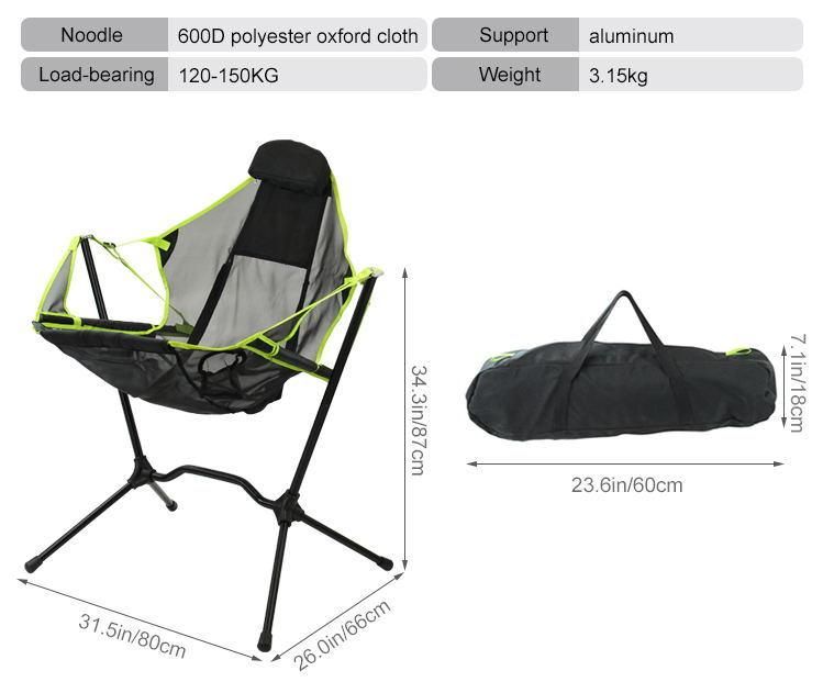 Newest Compact Folding Camping Rocking Chair