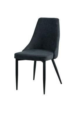 Nordic Home Livining Room Furniture Steel Velvet Fabric Dining Chair for Banquet