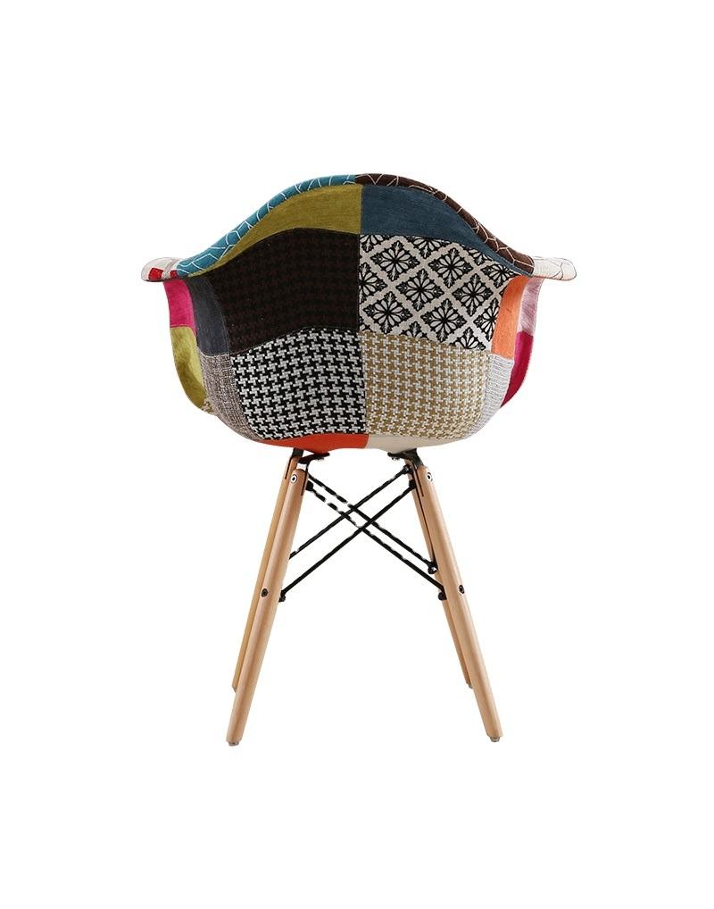 Wood Legs Fabric Chair Living Room Chair