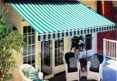 Electric Remote Control Outdoor Water Proof Coated Fabric Retractable Full Cassette Awning
