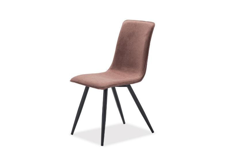 Modern Design Metal Leg Restaurant Furniture Velvet Fabric Leisure Coffee Dining Chair