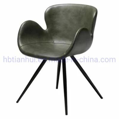 Modern Furniture Hot Selling Hotel Coffee Fabric Surface Metal Legs Dining Chair