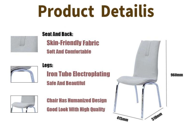 Hotel Banquet Wedding Furniture High Back Fabric Upholstered Dining Chair for Office