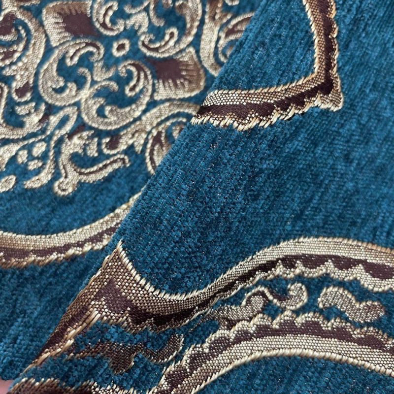 Polyester Chenille Jacquard Upholstery Fabric Sofa Fabrics Furniture Fabric Waistcoat Fabric (JAC006)