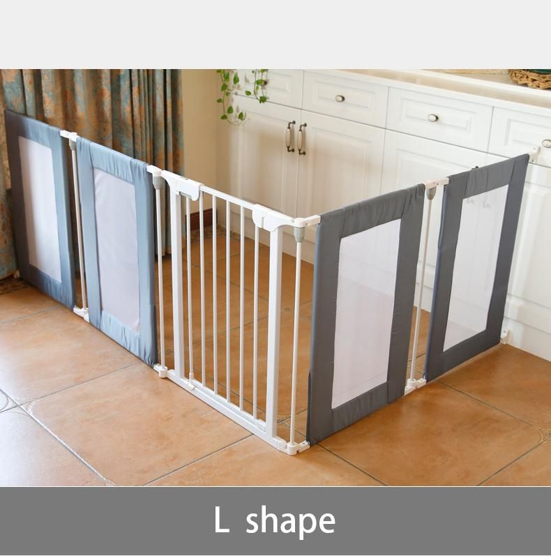 6panels Foldable Baby Playpen with Gates and Fabric