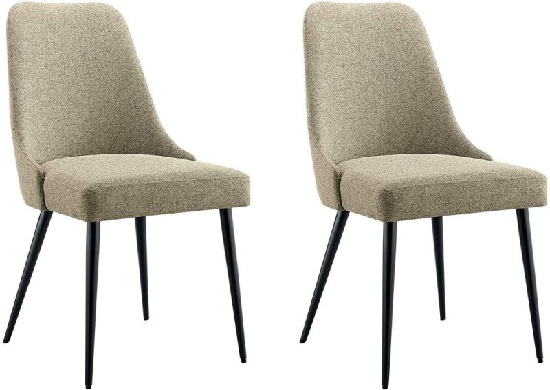 Factory Directly Luxury Design Fabric Modern Green Velvet Accent Dining Chairs with Golden Legs