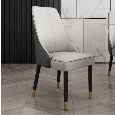 Restaurant Furniture Hotel Dining Leather Chair Upholstered High Back Chair