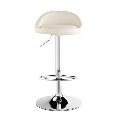 Ale Modern Stainless Steel High Counter Leather Bar Stool Bar Chair