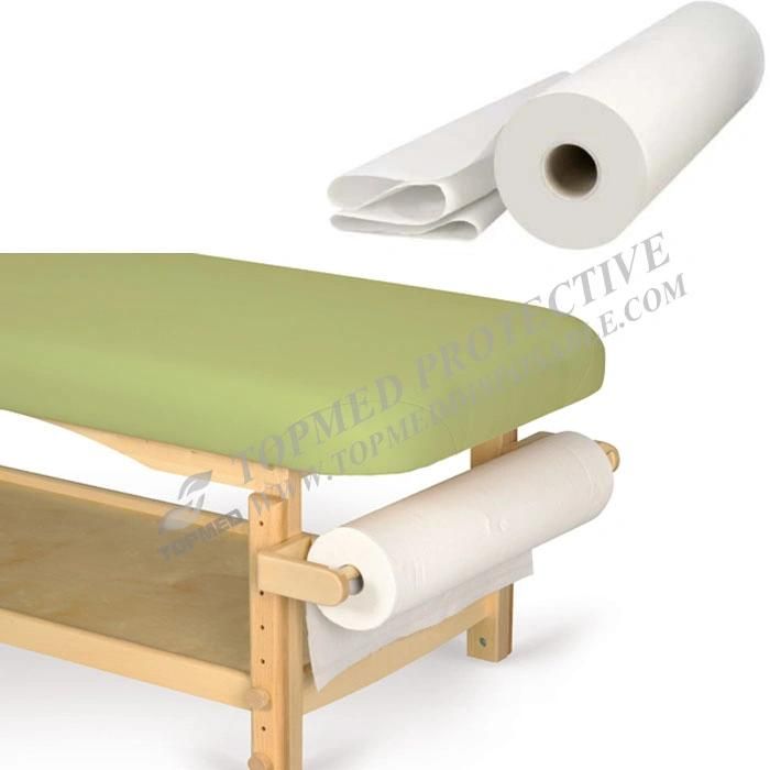 Massage Bedsheet Table Paper Cover Roll, Crepe Paper Roll Bed Roller Disposable Bed Sheet Roll