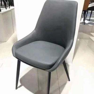 Upholstered Shop Vintage Metal and Leather Dining Chair