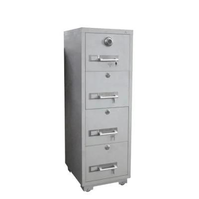 Fireproof Office Metal 4 Drawer File Cabinet/Luoyang White Funky Vertical A4 Storage Steel Filing Cabinet Furniture