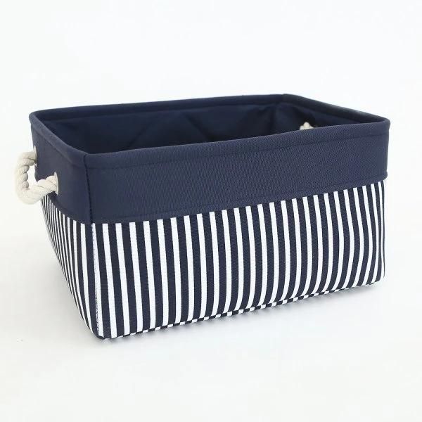 Storage Using Retangular Fabric Basket