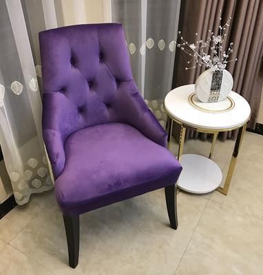 Hotel Restaurant Modern Style Leather Upholstered Nail Head Furniture Room Office Cheap Living Room Dining Chair