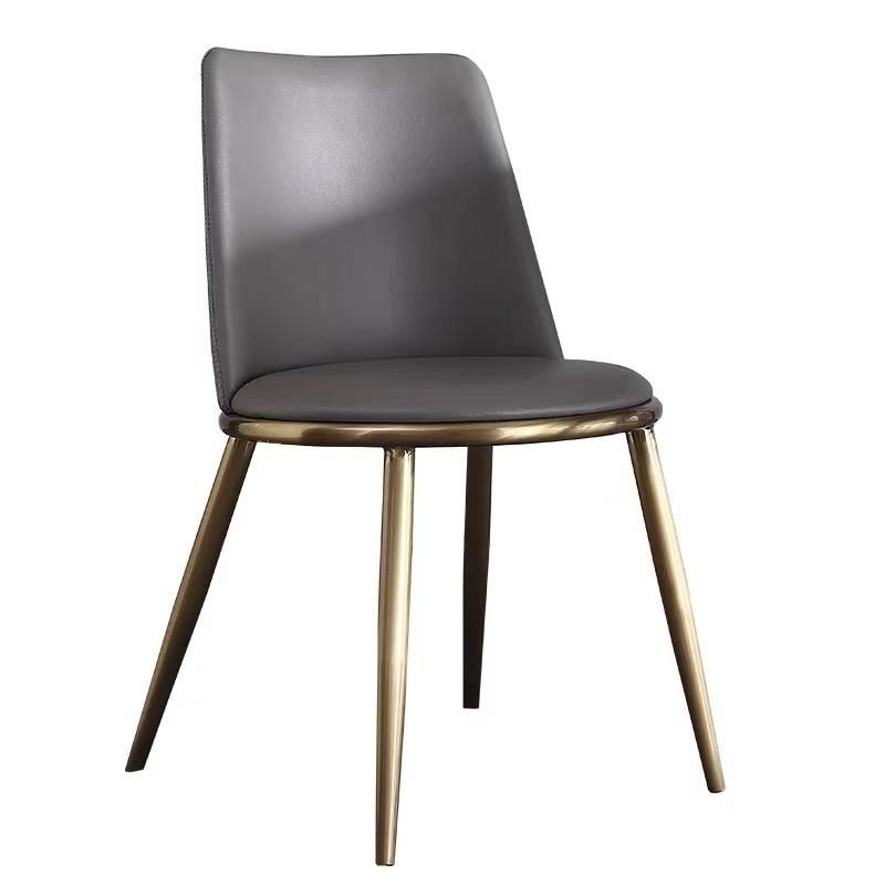 Nova Grey Metal Frame Modern Dining Room Furniture Dining Chair Leisure Upholstered Chair
