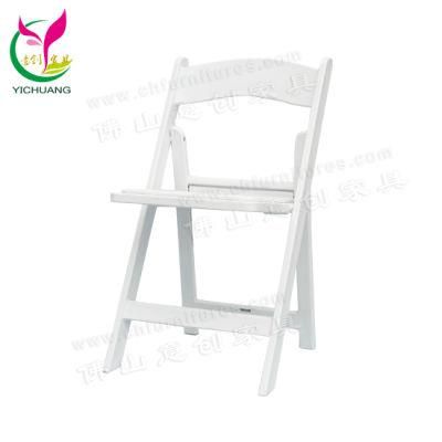 Hyc-P02 Wedding White Plastic Folding Wimbledon Chair for Sale