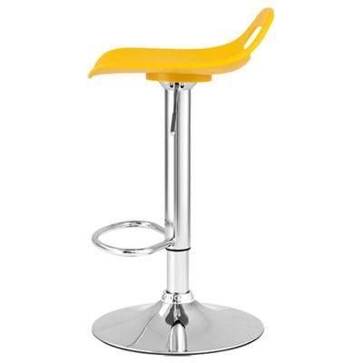Modern Commercial Furniture Chrome Base ABS Plastic Packing Hotel High Bar Chair