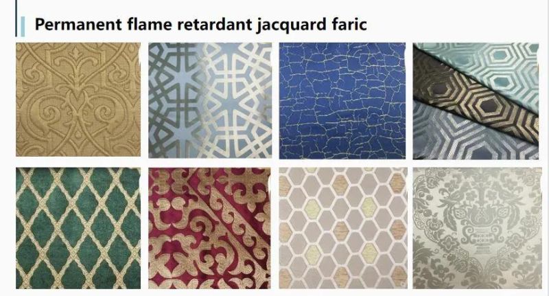 Wholesale Popular Artistic Flame Retardant Jacquard Fabrics for Sofa and Home Textiles