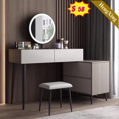Luxury Modern Home Hotel Bedroom Furniture Storage Wooden 2 Drawers Dressing Table with Mirror Dresser (UL-22NR61355)
