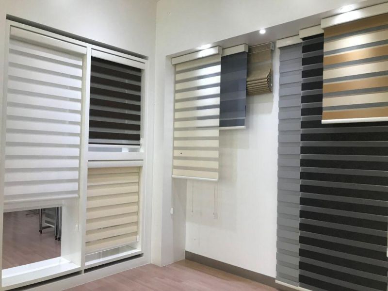 Manual Customized 100% Polyester Roller Blinds