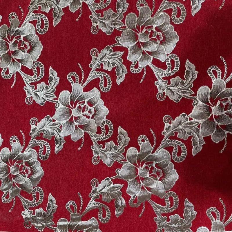 Polyester Chenille Jacquard Upholstery Fabric Sofa Fabrics Furniture Fabric Waistcoat Fabric (JAC007)