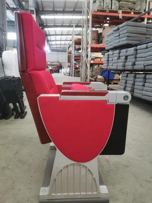 Well-Being and Quality Aluminium Alloy Auditorium Chairs, Cinema Seating Chairs, Church Chairs, Auditorium with Writing Pad