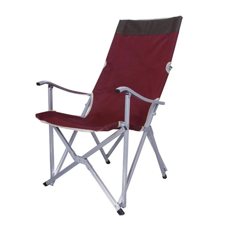 Outdoor Folding Camping Chair Three-Speed Adjustable Long Back Chair Beach Recliner Garden Picnic Lounge Chair with Bag Wyz19652