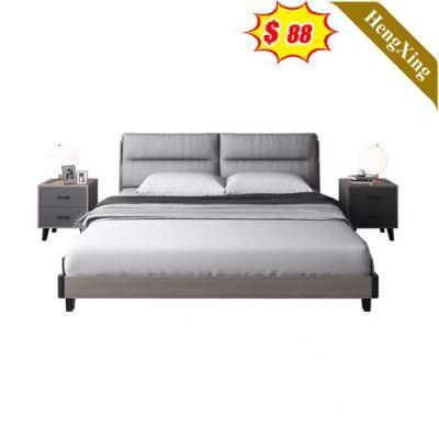 Chinese Modern Hotel Wooden Melamine Home Bedroom Furniture Set Double King Size Beds Set Wall Bed