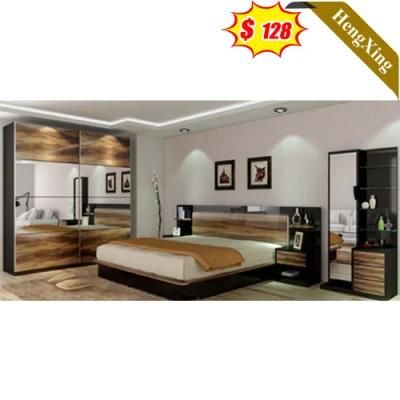 New Design Modern Home Hotel Bedroom Furniture Wooden Storage Bedroom Set Sofa Bed King Wall Bed (UL-22NR8047)
