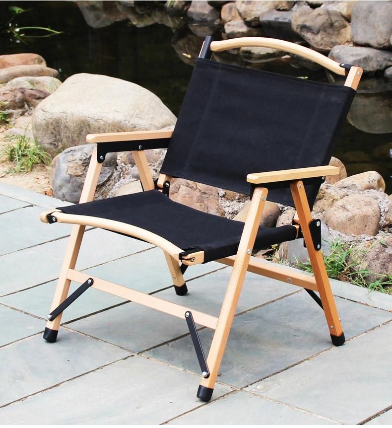 Made of Tear Resistance of The Fabric Increases The Overall Load-Bearing Capacity Folding Wooden Chair