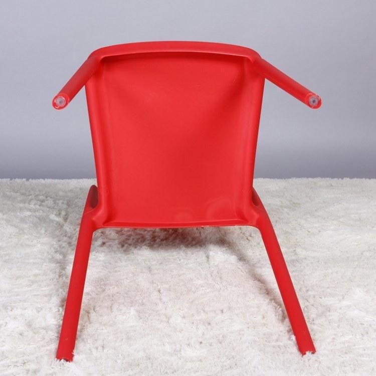 Breakfast Plastic Chair Outdoor Modern Coffee Shop Leisure Chair Hollow Back Rental Restaurant Chair