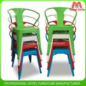 Metal Stackable Colourful Restaurant Bar Furniture