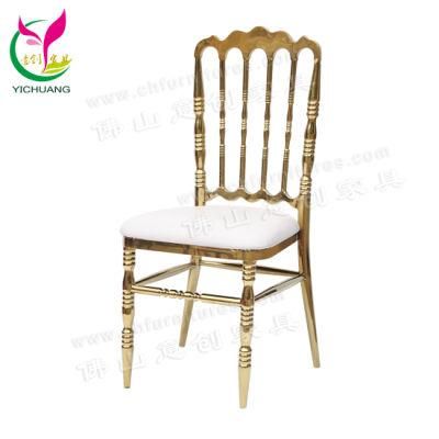 Hyc-Ss51 Modern New Design Stainless Steel Napoleon Fancy Wedding Chairs