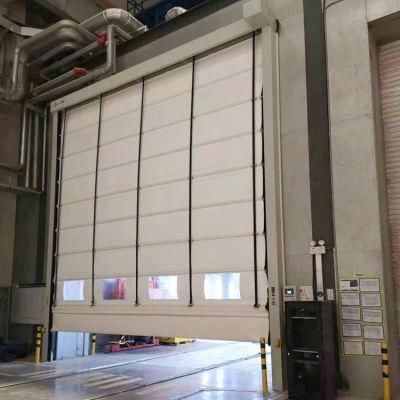 Stacking PVC Fabric Rapid Folding China Stacking High Speed Door