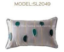 Home Bedding Green Leaf Sofa Fabric Upholstered Pillow